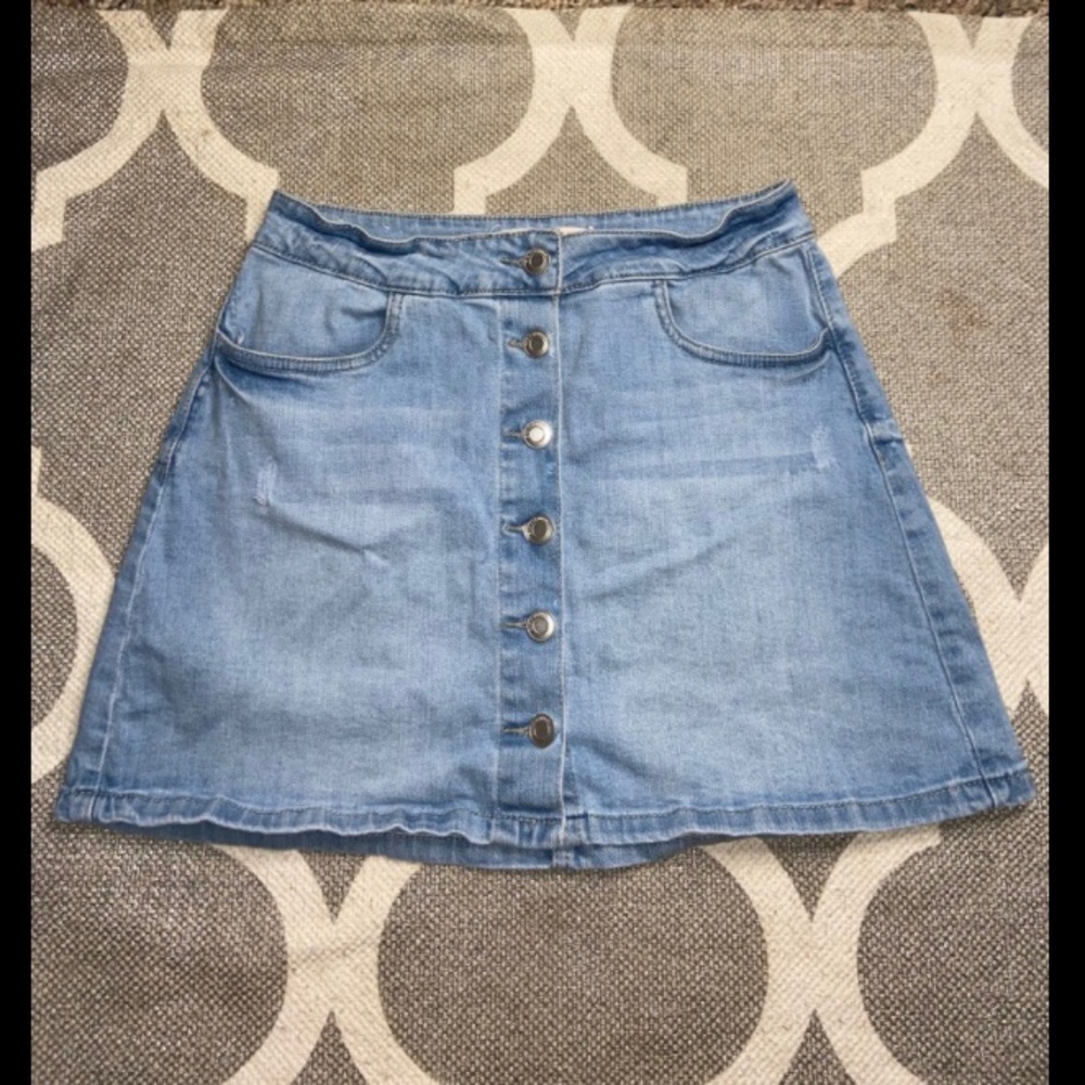 jean skirt